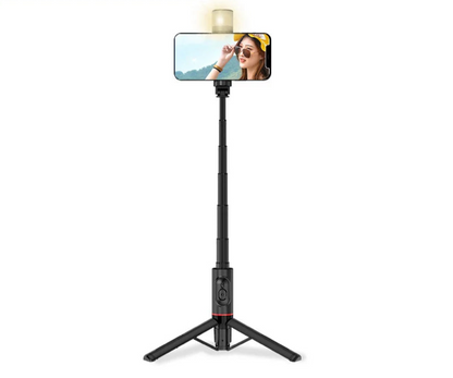 Aluminum Wireless Selfie Stick with Tripod & Light | Tech Valve